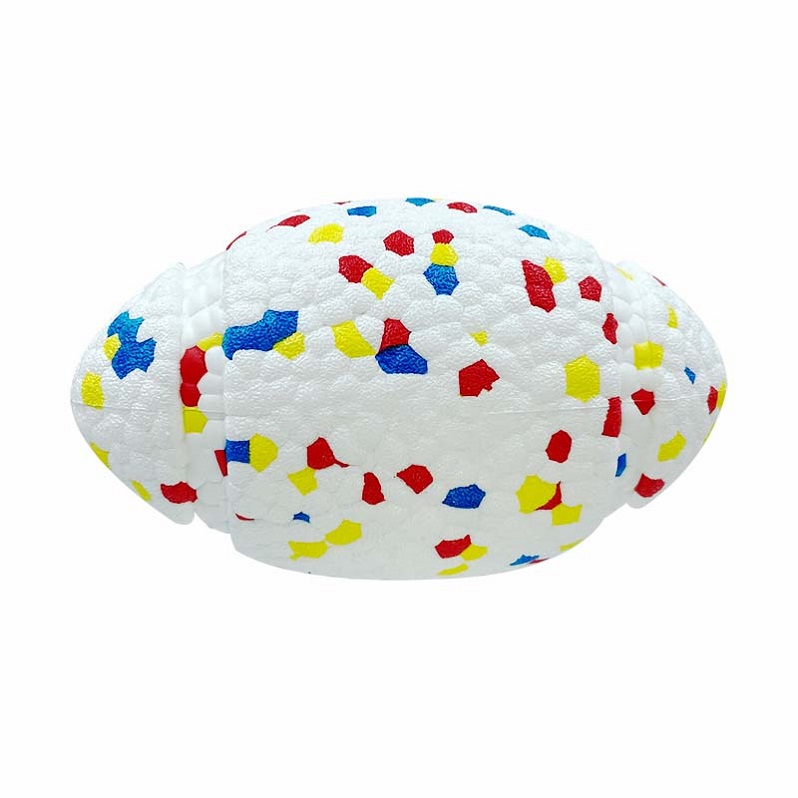 E-TPU Popcorn Durable Toy Football Shape Design Lightweight Floatable Chewy Waterproof Dog Toy
