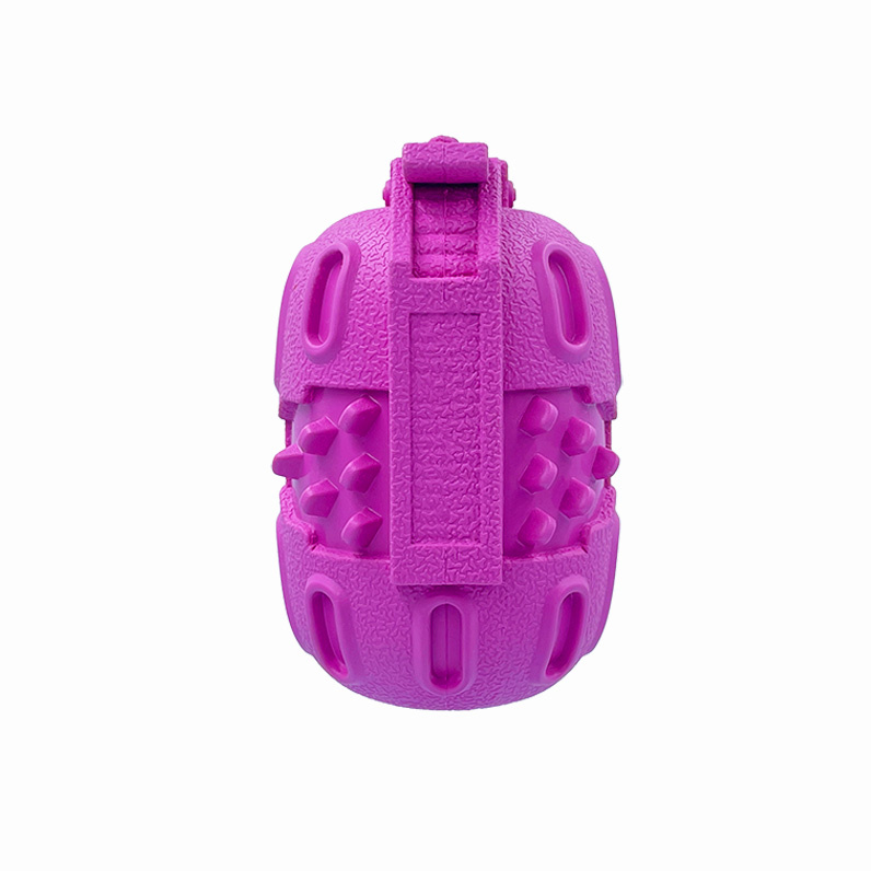 Treat Dispenser 2022 New Grenade Design Chewy Eco-Friendly Christmas Dog Rubber Toy