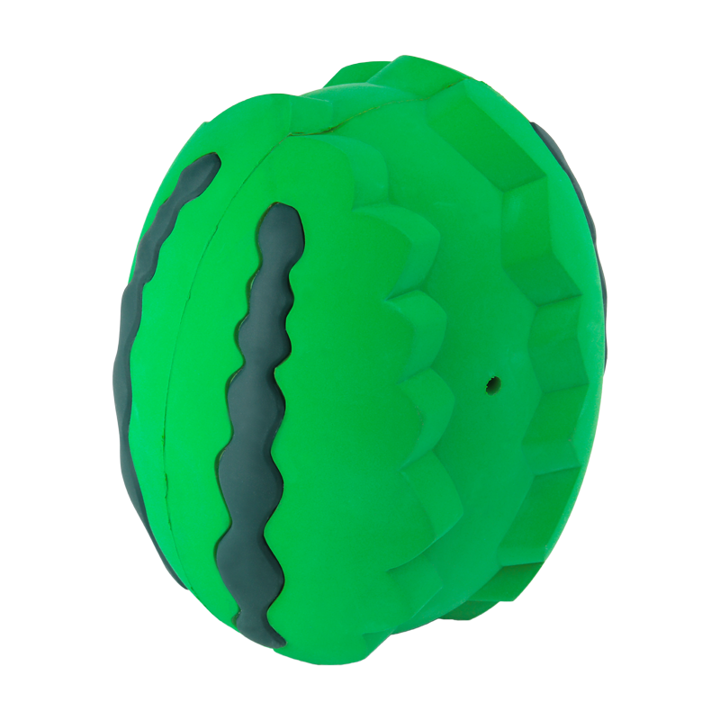 Watermelon-shaped design Nearly indestructible tough and durable Dog chew toy for aggressive chewers helps satisfy chewing instinct, correct chewing habits, reduce anxiety and avoid destructive chewin