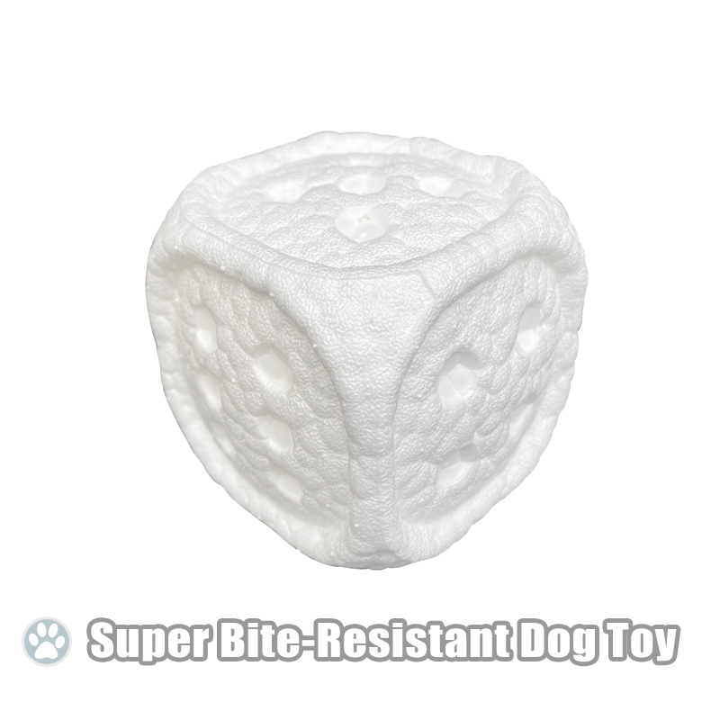 Lightweight Eco-Friendly E-TPU Dice Indestructible Interactive Dog Toy