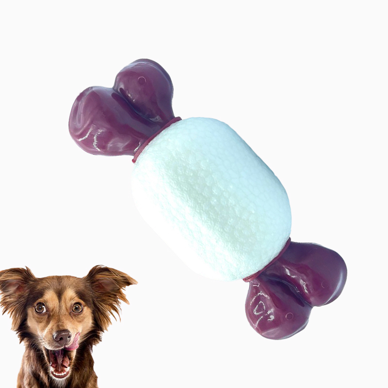 Nylon + E-TPU Dual-material Design Bone Dog Chew Toy Helps Dogs Clean Their Teeth Nylon Chew Dog Toy 