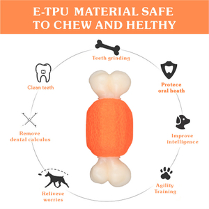 Separation Anxiety Dog Toys E-TPU Mixed Nylon Made of Clean Teeth Hotsale Chew Toys