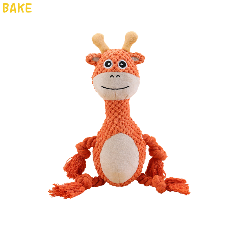 Fun Animal Collection Made of Soft Fabrics Various Styles of Squeaky Plush Dog Toys