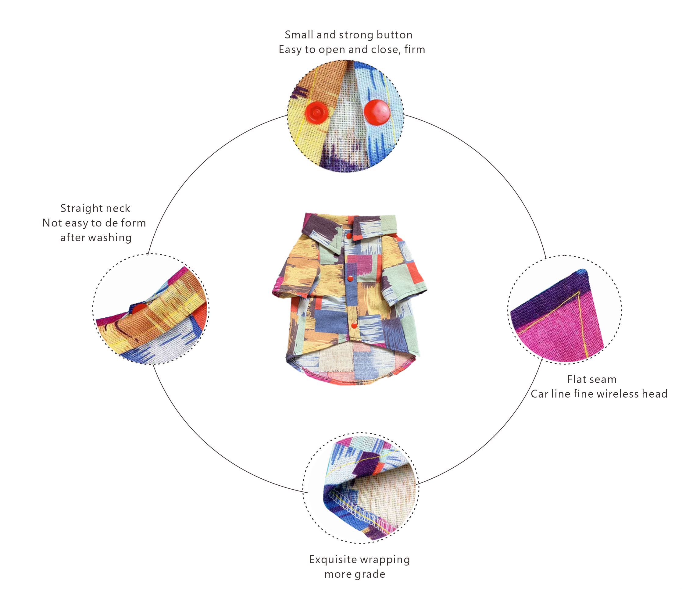 High Value Mixed Color Design Dog Shirt Is Made of Soft And Comfortable