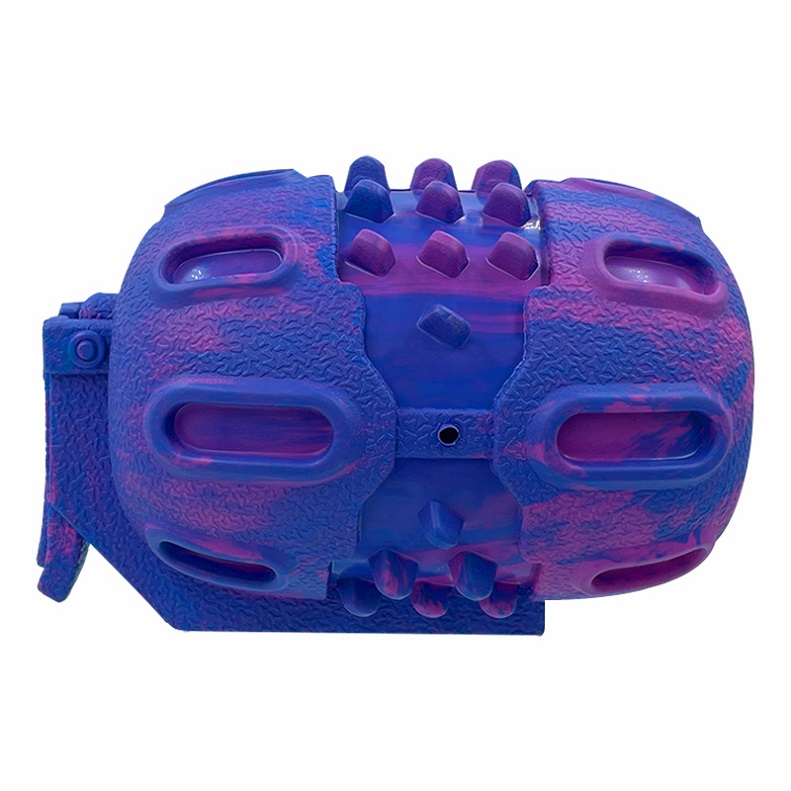 Dogs Love Toys 100% Rubber Made Grenade Design Indestructible Interactive Dog Toy Dispenser