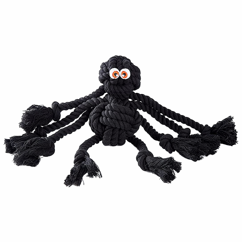 The New Spider Shape Dog Toy Is Made of High Quality Cotton, Non-toxic And Safe for Medium To Large Chewing And Squeaky Dog Toys