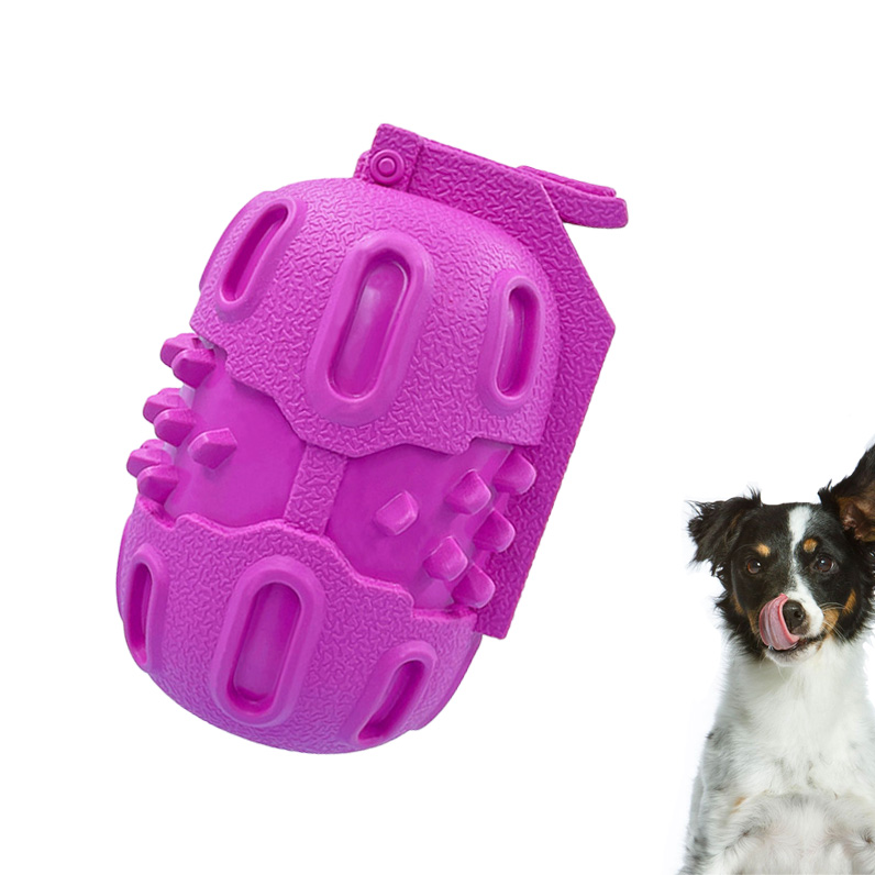Treat Dispenser 2022 New Grenade Design Chewy Eco-Friendly Christmas Dog Rubber Toy