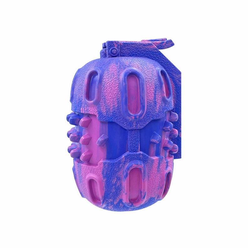 Dogs Love Toys 100% Rubber Made Grenade Design Indestructible Interactive Dog Toy Dispenser