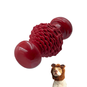 Rubber And Nylon Mixed Pet Toys Bite Resistance Durable Teeth Cleaning Molar Fetch And Treat for Aggressive Dogs