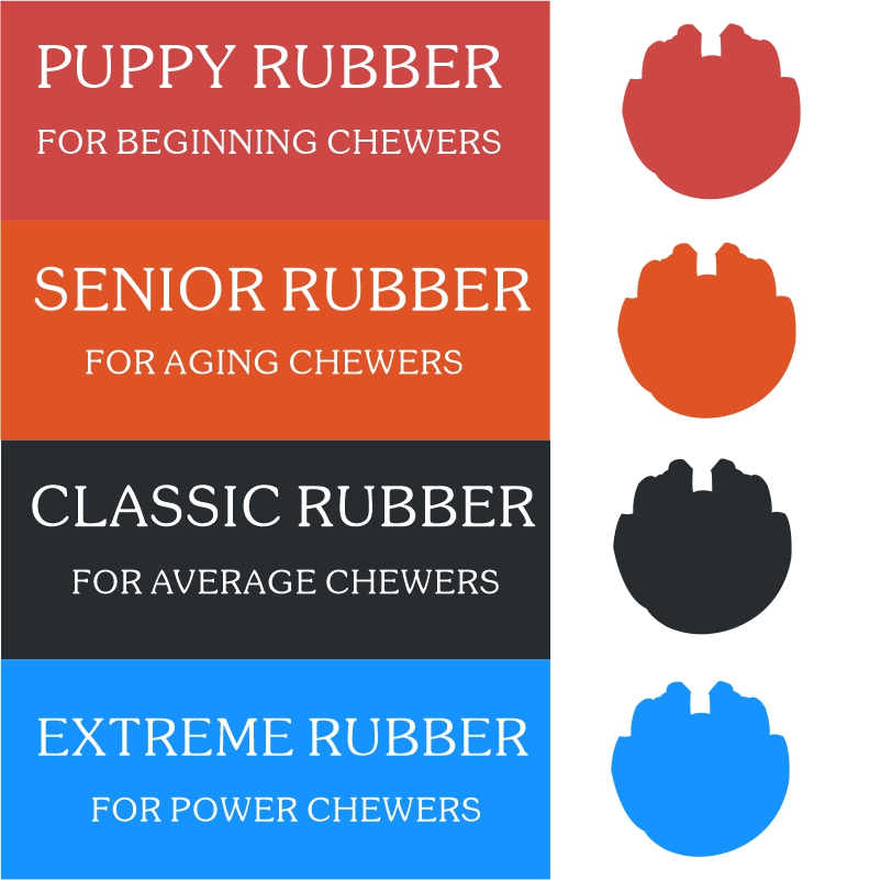 Dog Toy Food Distribution Made of 100% Natural Rubber Chewy Sturdy Dog Food Chew Toys