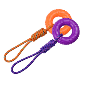 Teething Chew Toys Dog Durable TPR Safe with Rope Chew Toys for Small Medium And Large Dogs