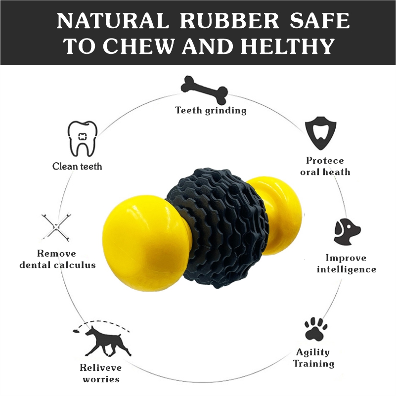 Classic Dog Toy Made of Nylon Mixed with 100% Natural Rubber Chewy Bone Therapy Chew Stick