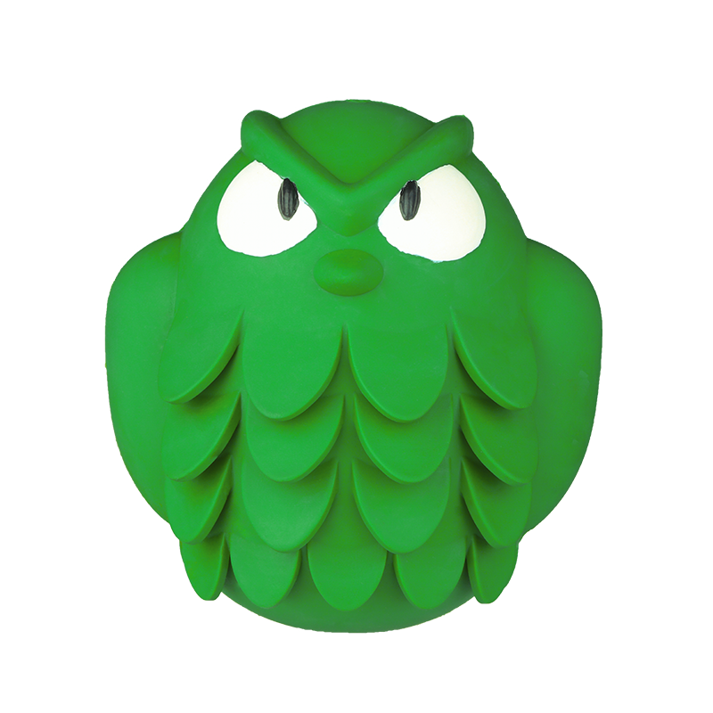 Helps Dogs Clean Their Teeth, Waterproof And Easy To Clean, Owl Animal Series Design Is Made of Natural Rubber Indestructible Suitable for Aggressive Chewers
