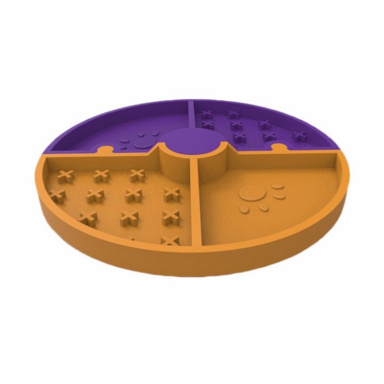 2022 Amazon Detachable Durable Maze Anti-Slip Pet Anti-choking slow food bowl