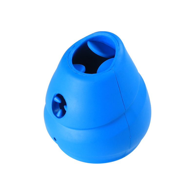 New Designed Two in One Kong Dog Toys Chewing And Squeaky Uncertain in Different Direction Blue Pet Toys
