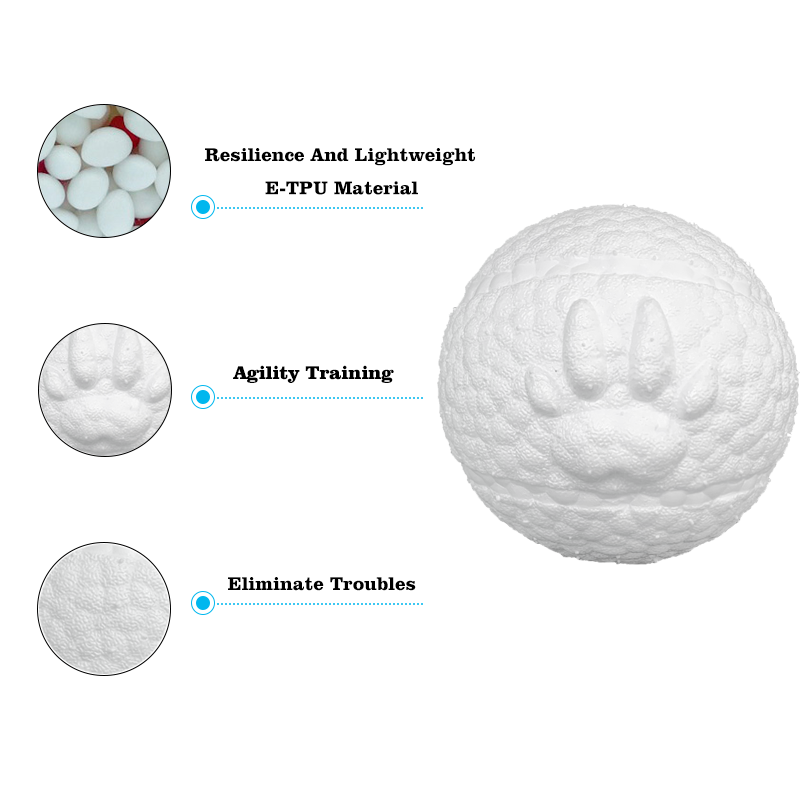 E-TPU Dog Ball Indestructible Dog Toy Ball for Aggressive Chewers for Training Dogs To Grab And Fetch Light Weight Float in Water Durable High Elastic Interactive Ball