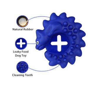 Durable Natural Rubber Leaking Food Pet Chew Toys Treat Dispenser Interactive Dog Toy Teeth Cleaning Molar Chewing Toy