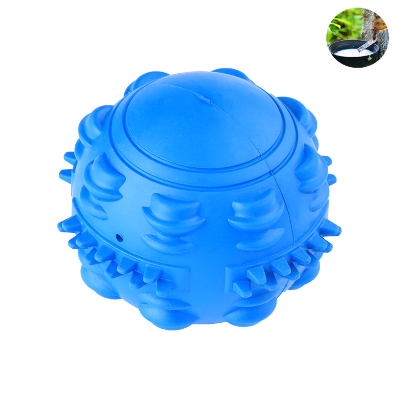 Chewy Funny Treat Dispenser Chewing Toy Made From 100% Natural Rubber Safe Balls for Dogs