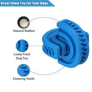 Blue Rolling Ball New Toy for Medium And Large Dogs To Clean Their Teeth And Grind Their Teeth Can Withstand Intense Chewing by Dogs Made of Natural Non-toxic Rubber