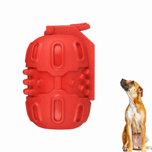 Novelty Grenade Design Rubber Dog Toys Safe And Durable Interactive Treat Dispensing Eco-Friendly Dog Toy