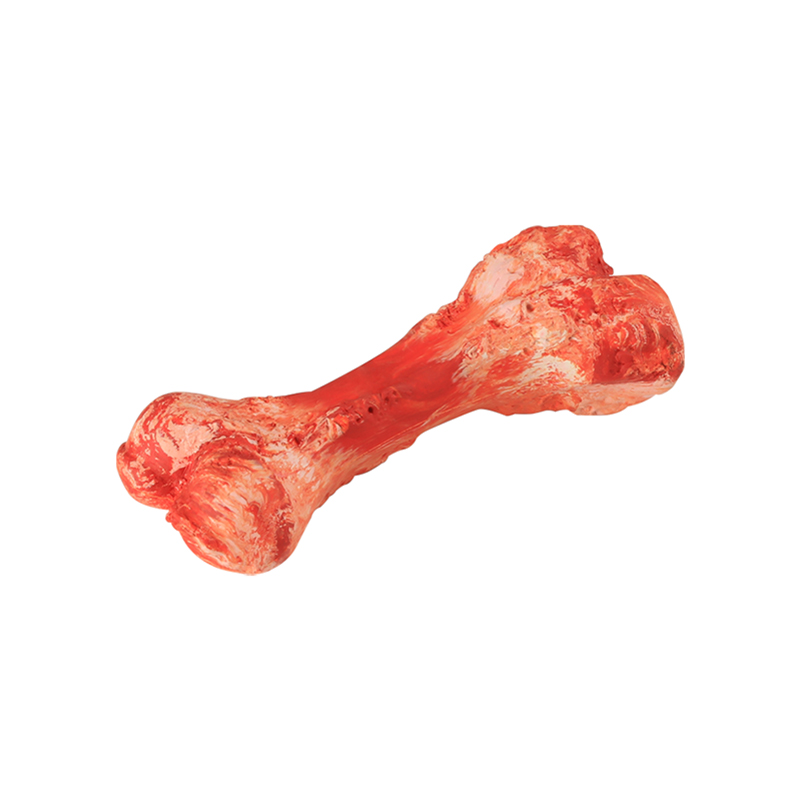 Tug-of-war Grinding Stick Toys Christmas Dog Toy Bone Shape Design Made of 100% Natural Rubber 