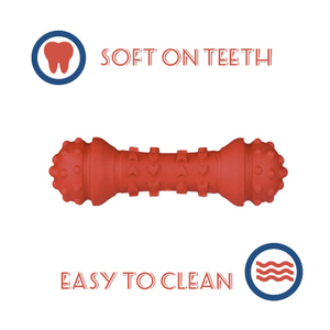 Made with Natural Rubber Chewing Bone Dog Toys Teeth-brushing Indestructable Molar-resistant Solid Toys for Aggressive Breeds