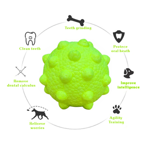 Organic Dog Toys Are Made of High Elastic E-TPU Material To Make Safest Dog Toys Indestructible Dog Ball