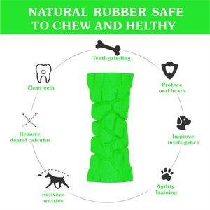 Squeaky Toys Made of 100% Natural Rubber Tree Trunk Shaped Design Chewy Interactive Dog Toys
