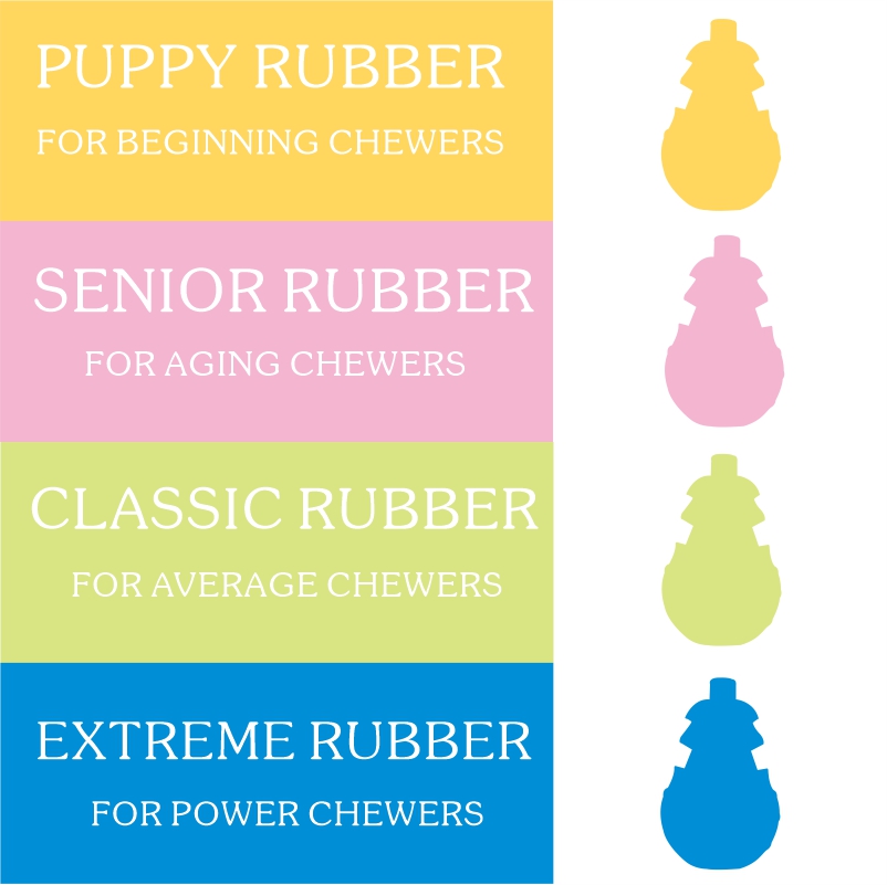 Eco Friendly Dog Chew Toys Made of 100% Natural Rubber Chewy Rubber Dog Treats Toys