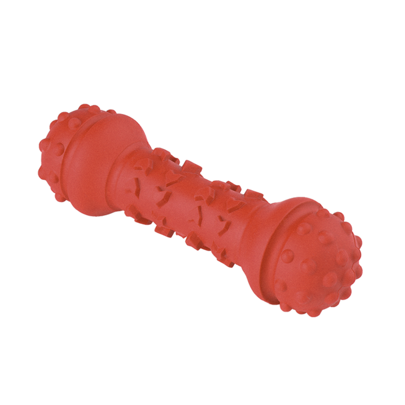 Best Dog Dental Toys Made of 100% Natural Rubber Dumbbell Design Premium Teething Toys