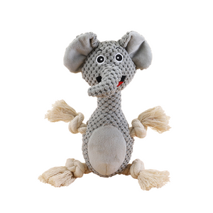 Made of Soft Fabric, Suitable for Small, Medium And Large Dogs Squeak Plush Elephant Dog Toy