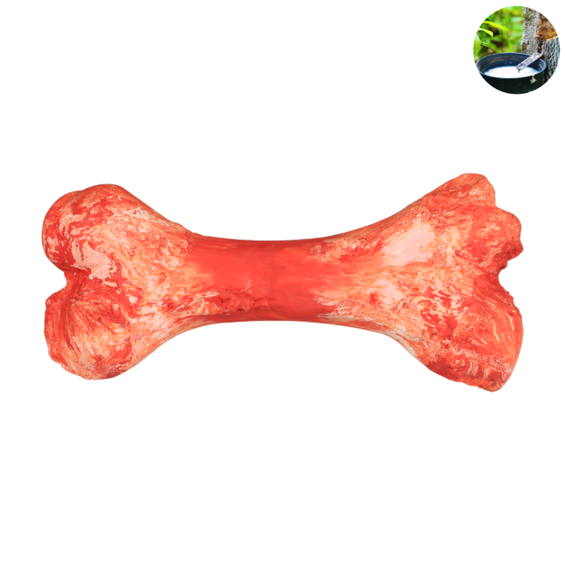 Dog Chew Toys for Cleaning Teeth Made of 100% Natural Rubber Chewy Bones Rmolitty Dog Toys