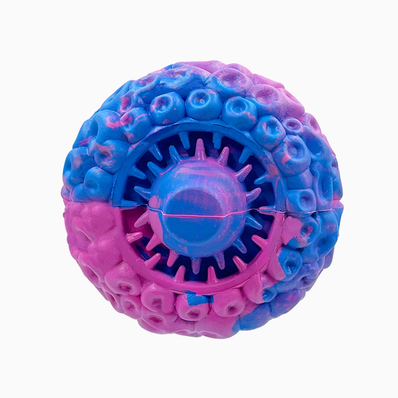 New Acorn Design Durable Natural Rubber Teeth Cleaning Squeaky Chew Toy Bite Resistant for Aggressive Dogs