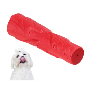 New Product 100% Natural Eco-friendly Manufacturing Tree Trunk Design Cute Bite Resistant Durable Rubber Squeak Dog Chew Toy