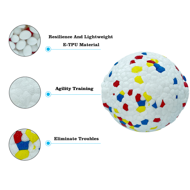 Indestructible Bouncy Floating E-TPU Dog Toy Ball Paw Design Fetch And Treat Interactive Dog Toy for Aggressive Chewers