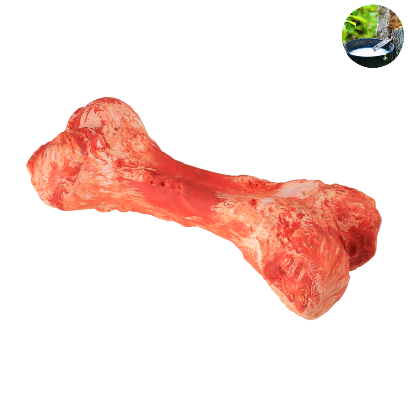 Dog Chew Toys for Cleaning Teeth Made of 100% Natural Rubber Chewy Bones Rmolitty Dog Toys