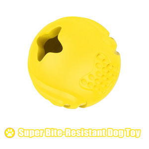 Wholesale Tough Rubber Slow Feeder Chewing Toy Ball Teething Molar Puzzle Interactive Leaking Dispenser Indestructible Dog Ball Toy