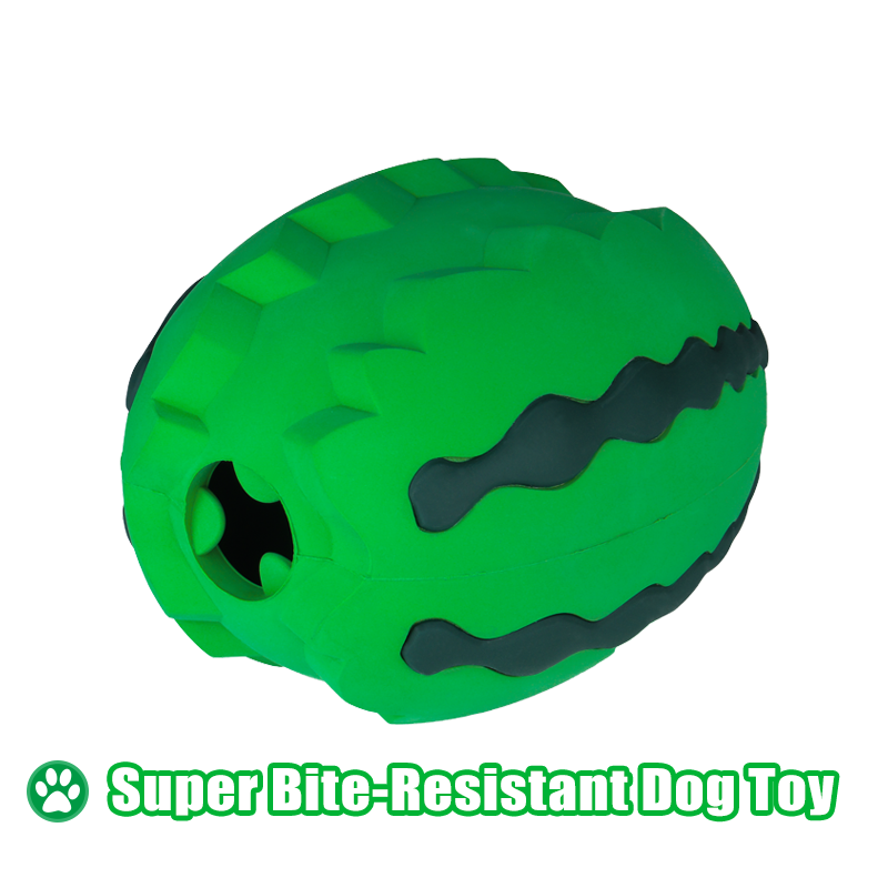 Watermelon-shaped design Nearly indestructible tough and durable Dog chew toy for aggressive chewers helps satisfy chewing instinct, correct chewing habits, reduce anxiety and avoid destructive chewin