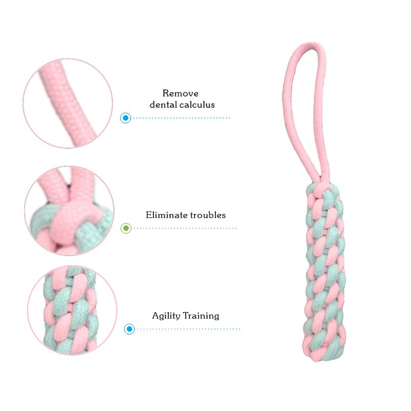 Interactive Training Dog Toy Uses Sturdy Cotton Rope To Make Chewy Christmas Dog Toys